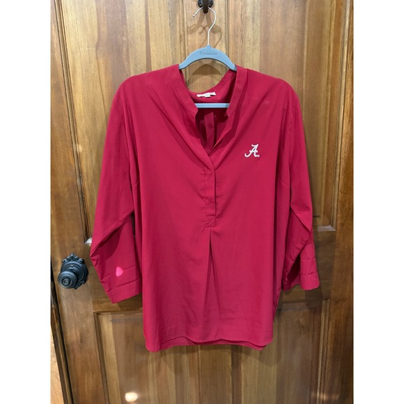 Ug Apparel Tops - Alabama Crimson Tide Women's Red pullover Blouse White Logo Size 1X